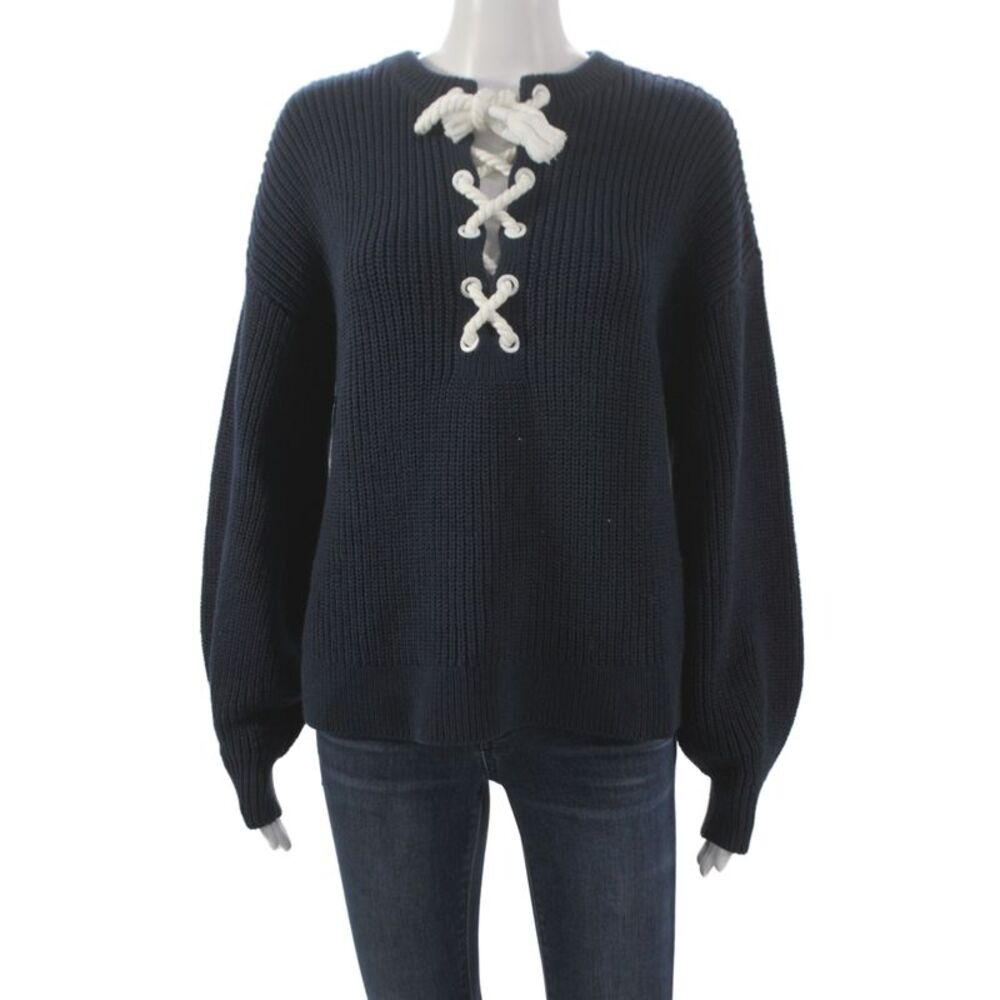 Michael Michael Kors Unisex Pullover Sweater Dark Blue Round Neck Size XS
